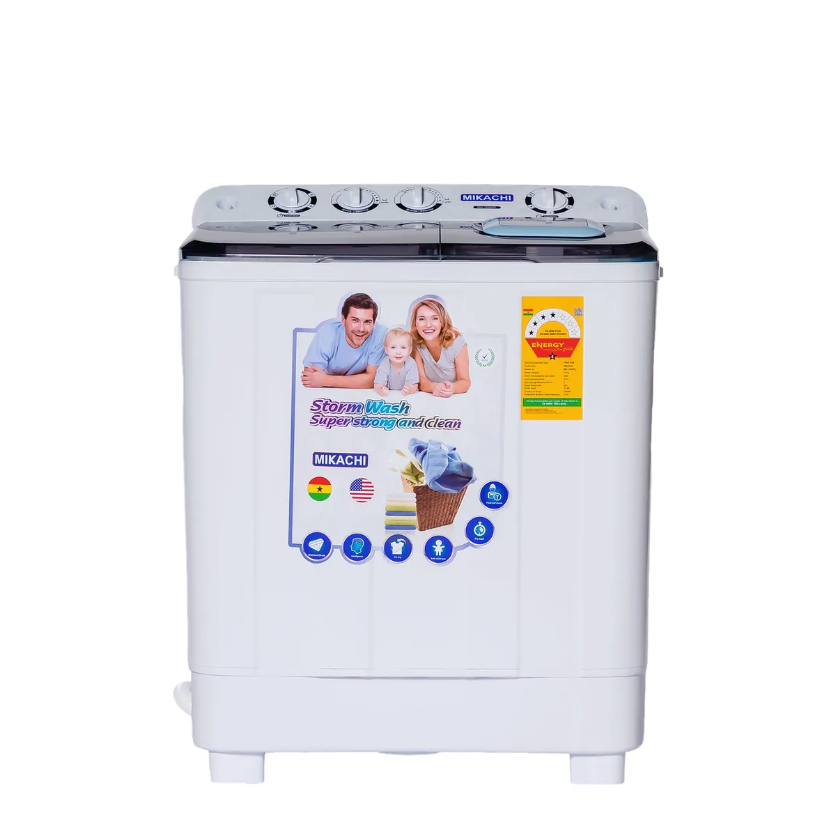 Mikachi 11KG Twin Tub Washing Machine MIK-13WMTL