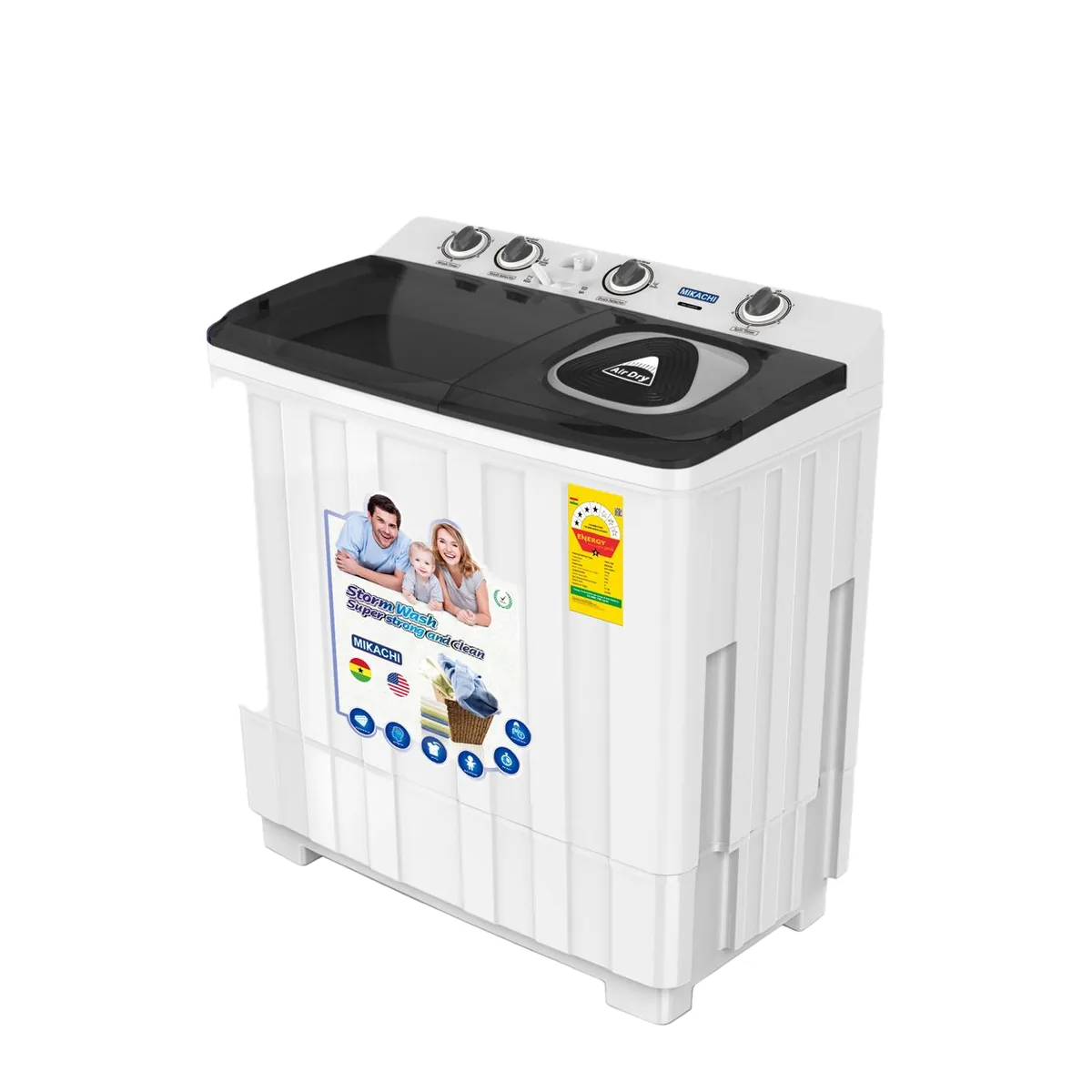 Mikachi 12KG Twin Tub Washing Machine MIK-14WMTL