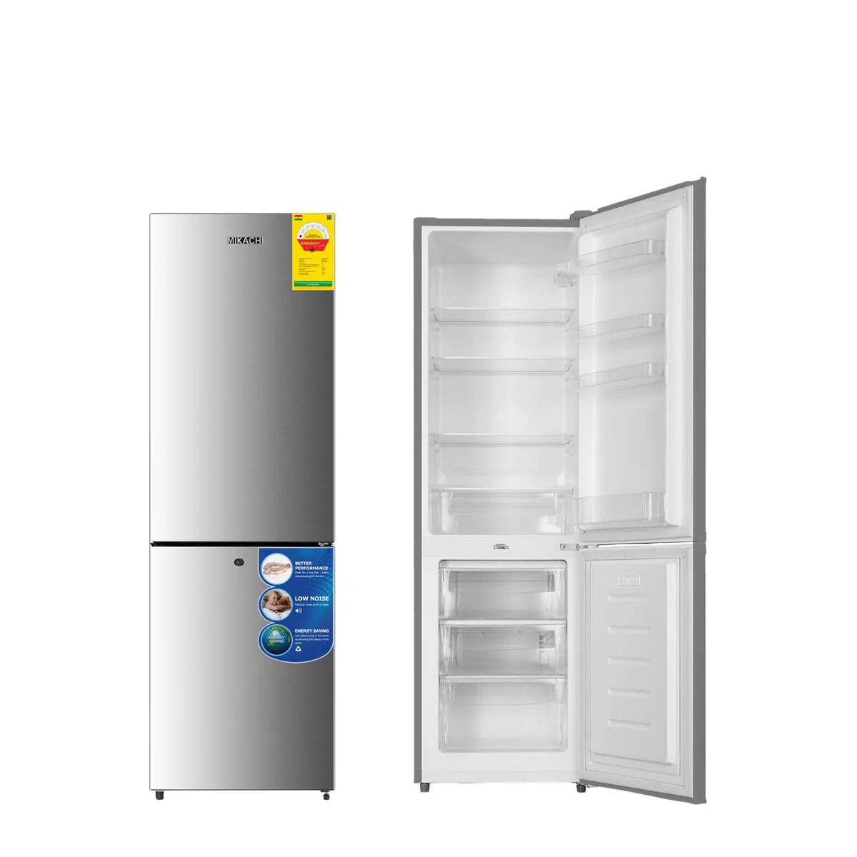Mikachi 251L Bottom Freezer Fridge MIK-350BF