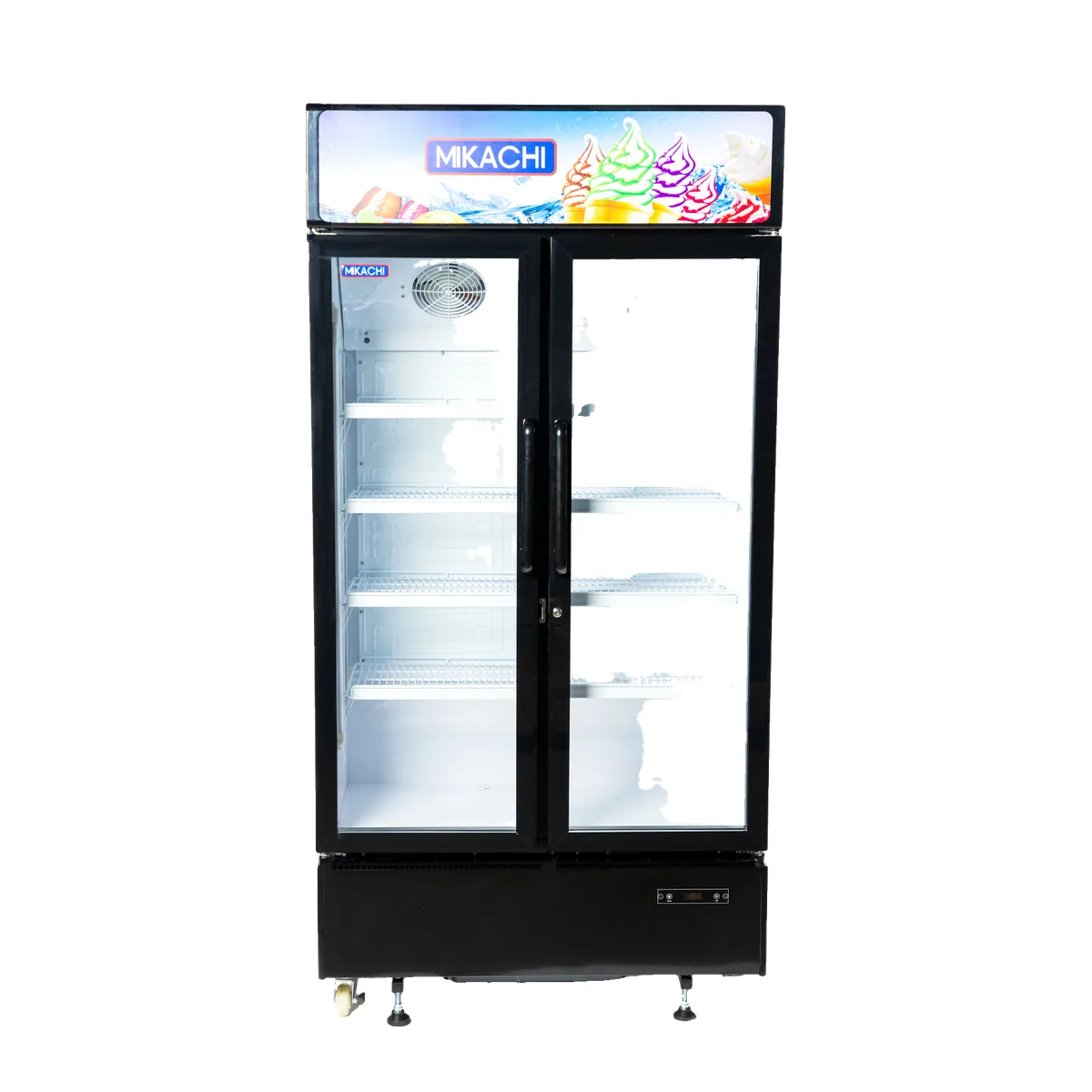 Mikachi 600L Double-Door Display Fridge MIK-710DF