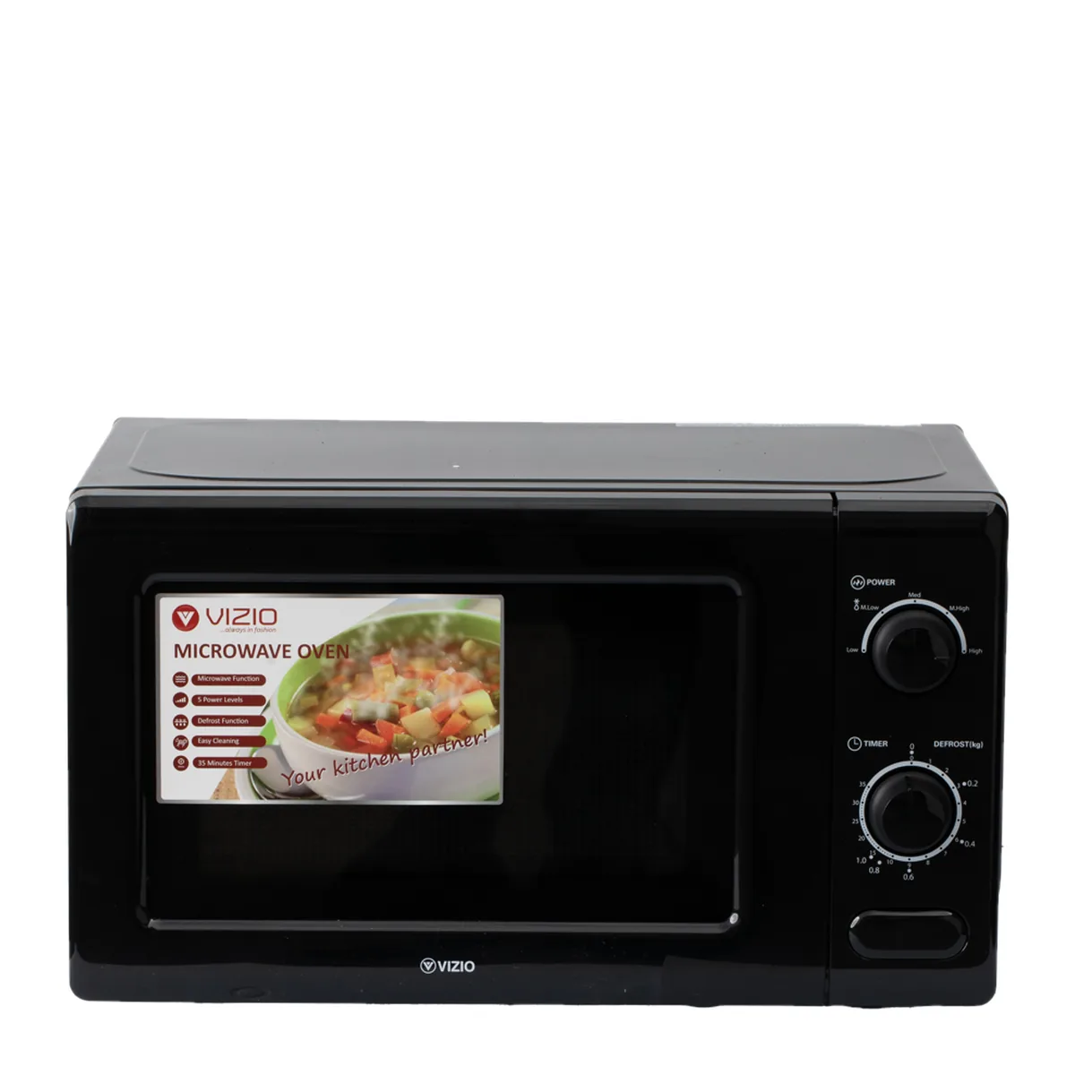 Vizio 20L Microwave, Black VIZ-127MW