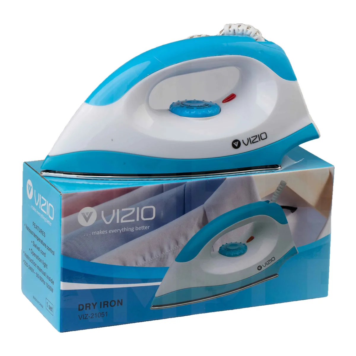 Vizio Dry Iron, Blue VIZ-21051