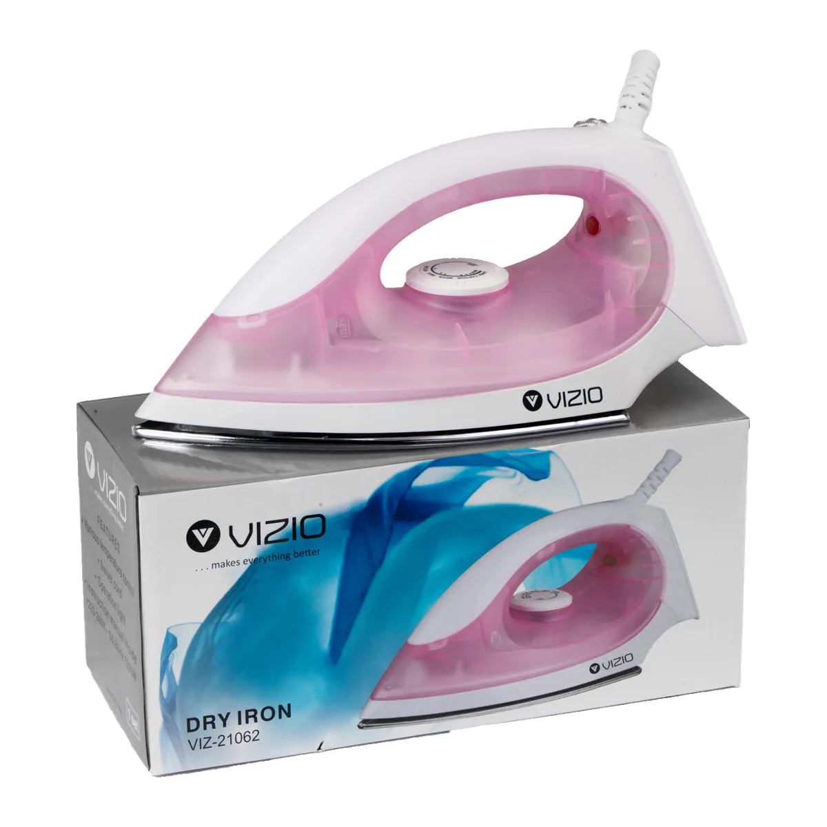 Vizio Dry Iron, Pink VIZ-21062