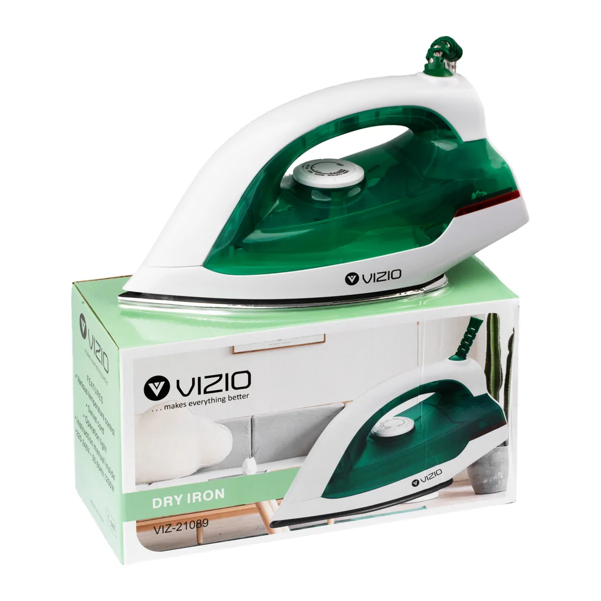 Vizio Dry Iron, Dark Green VIZ-21089